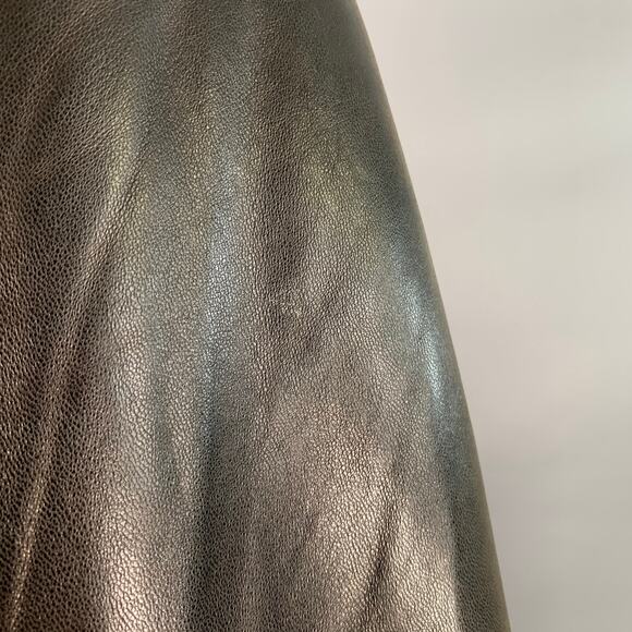 MACKAGE Size XS Black Brown Lambskin Leather Rabbit Fur Ombre Zip Jacket - Picture 5 of 11